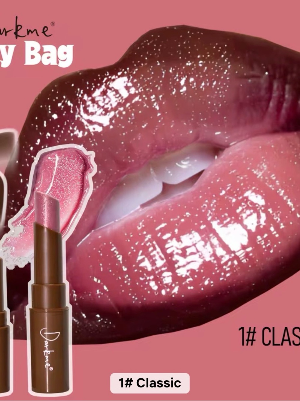 1# Classic Pink Lipstick Gloss